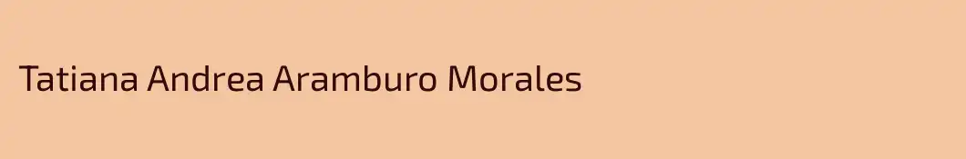 Tatiana Andrea Aramburo Morales
